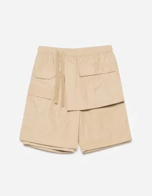 6056 Asym Hakama Shorts Sand