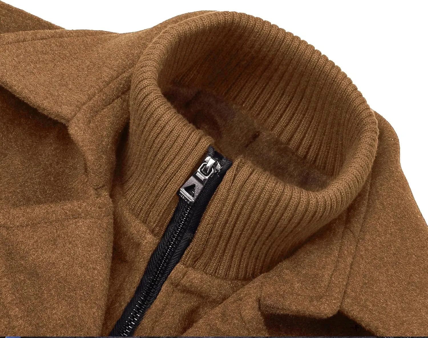 APTRO Men's Pea Coat Wool Jacket Windbreaker Single Breasted Winter Coat
