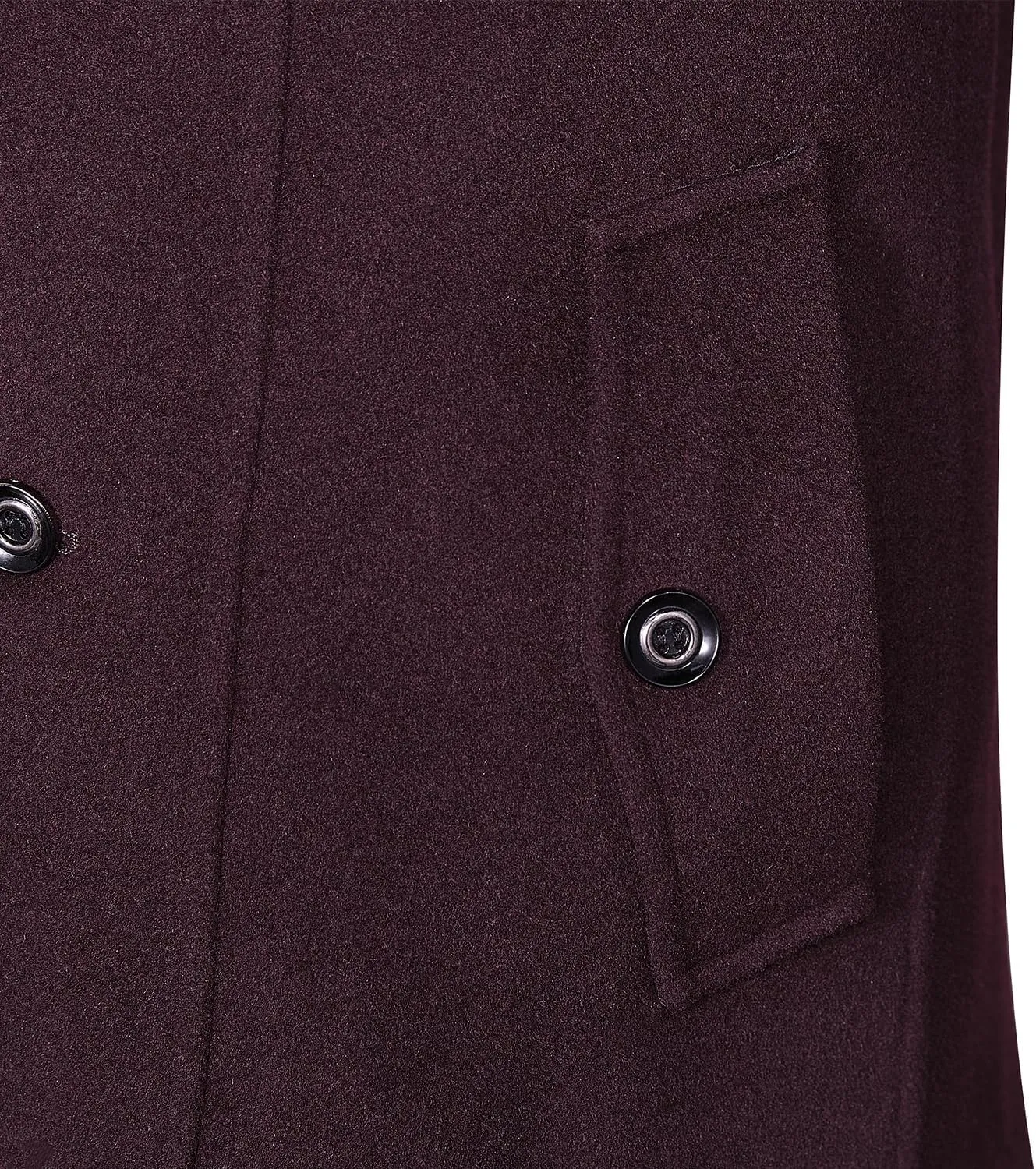 APTRO Men's Pea Coat Wool Jacket Windbreaker Single Breasted Winter Coat