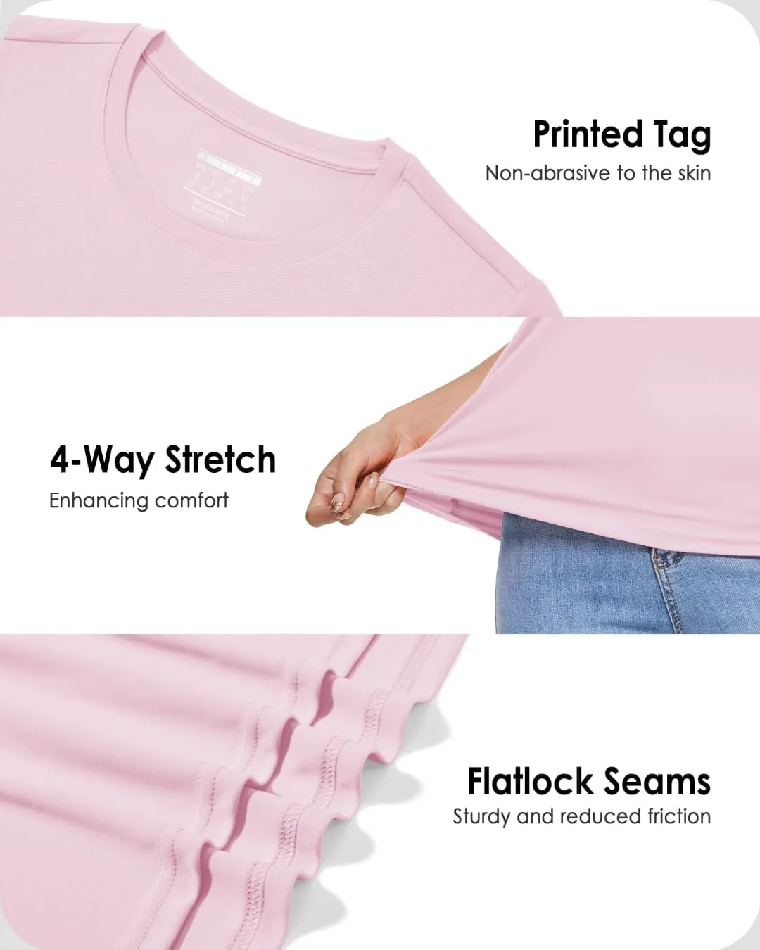 Boladeci Women's UPF 50  Sun Shirts UV Protection Short Sleeve Rash Guard Quick Dry Swim Hiking Tshirts Athletic Workout Tops