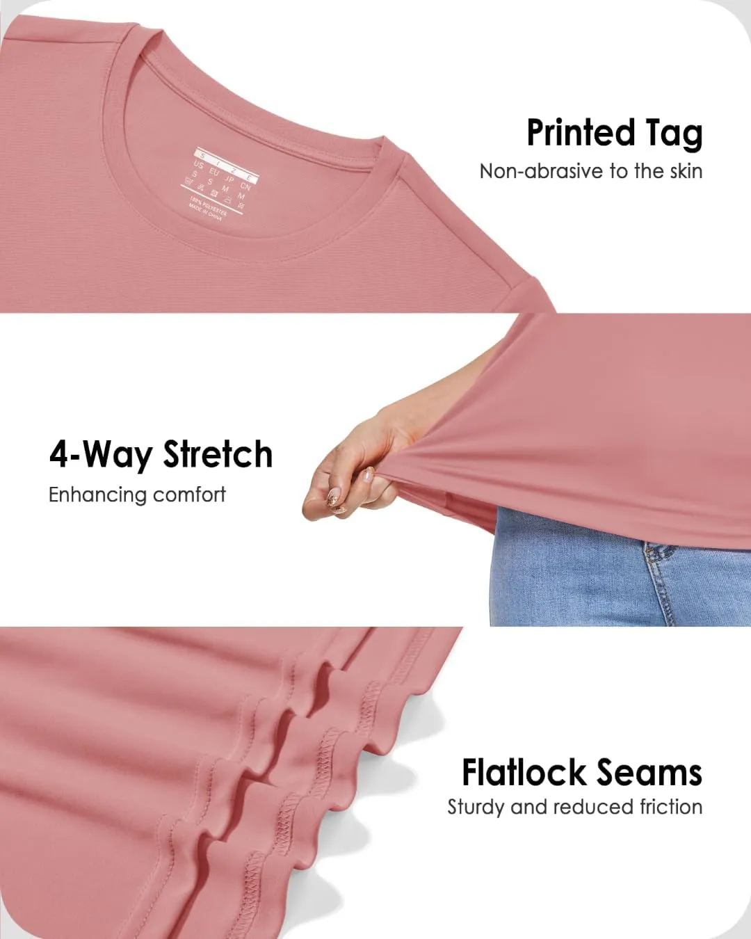 Boladeci Women's UPF 50  Sun Shirts UV Protection Short Sleeve Rash Guard Quick Dry Swim Hiking Tshirts Athletic Workout Tops