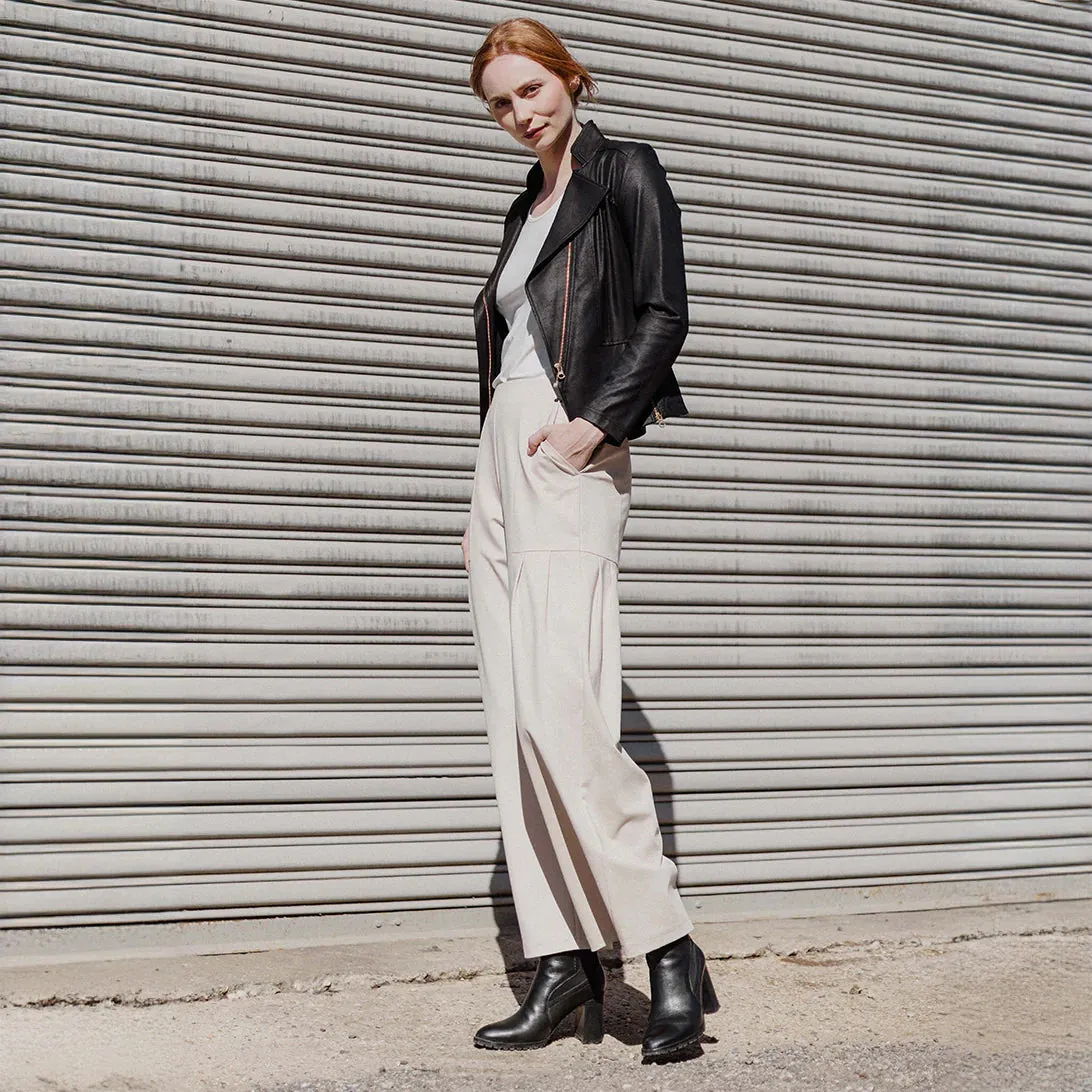 Clara Sunwoo, Liquid Leather, Signature Jacket in Black