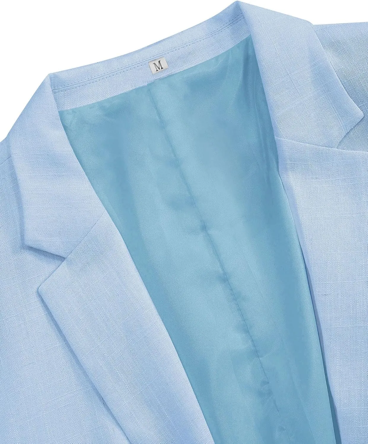 CORSKI Men's Casual Blazer Linen Sport Coat Two Button Lightweight Jackets Business Daily Suit