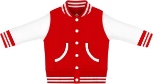 Creative Knitwear Varsity Bomber Jacket - Letterman Jacket - Game Day Baby Sweatshirt