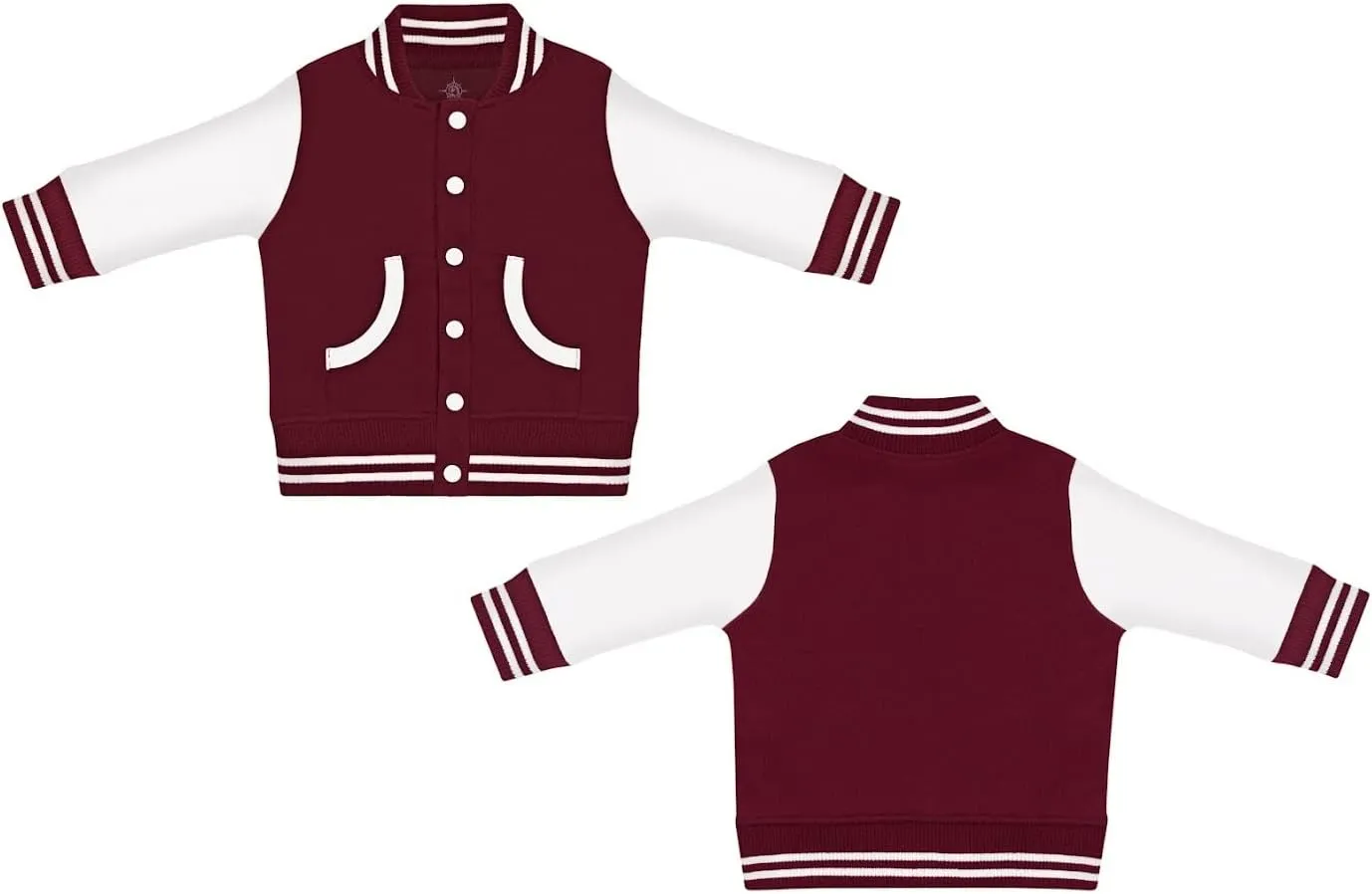 Creative Knitwear Varsity Bomber Jacket - Letterman Jacket - Game Day Baby Sweatshirt