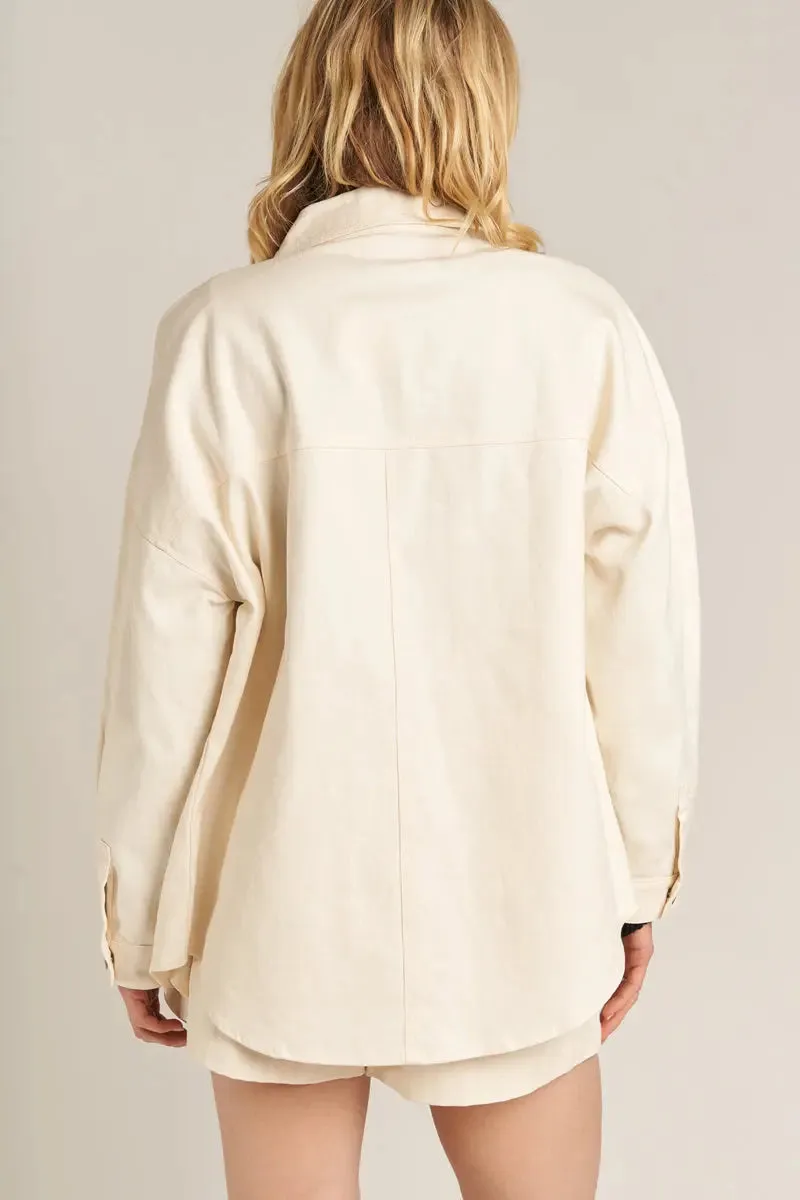 En Creme Dede Oversized Shirt  The Perfect Denim Layer