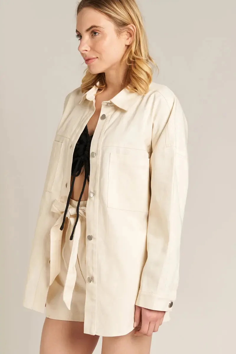 En Creme Dede Oversized Shirt  The Perfect Denim Layer