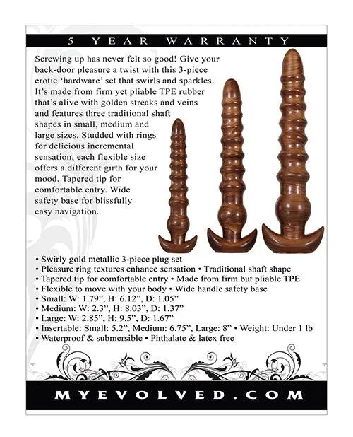 Evolved Twisted Love 3 Pc Plug Set
