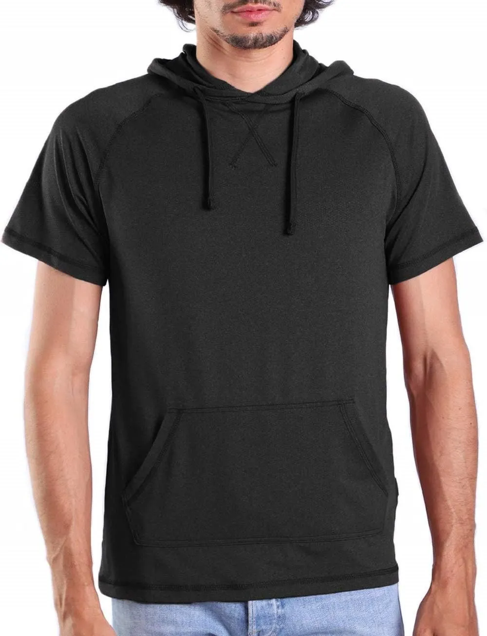 Facitisu Men Athletic Hoodies Workout Shirts Lightweight Sweatshirts Pullover Sport Hoody Fashion Hoodie Shirts