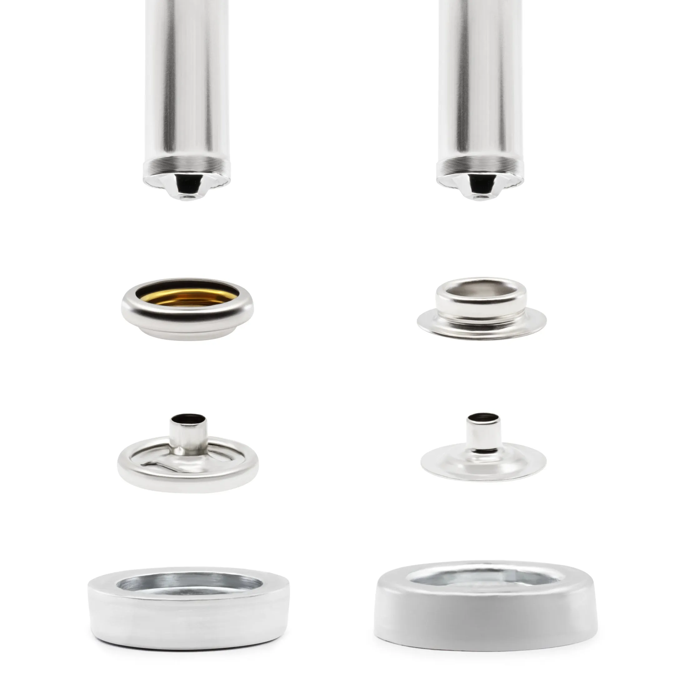 Heavy Duty Snap Fastener Kit, 7 Sets, Nickel