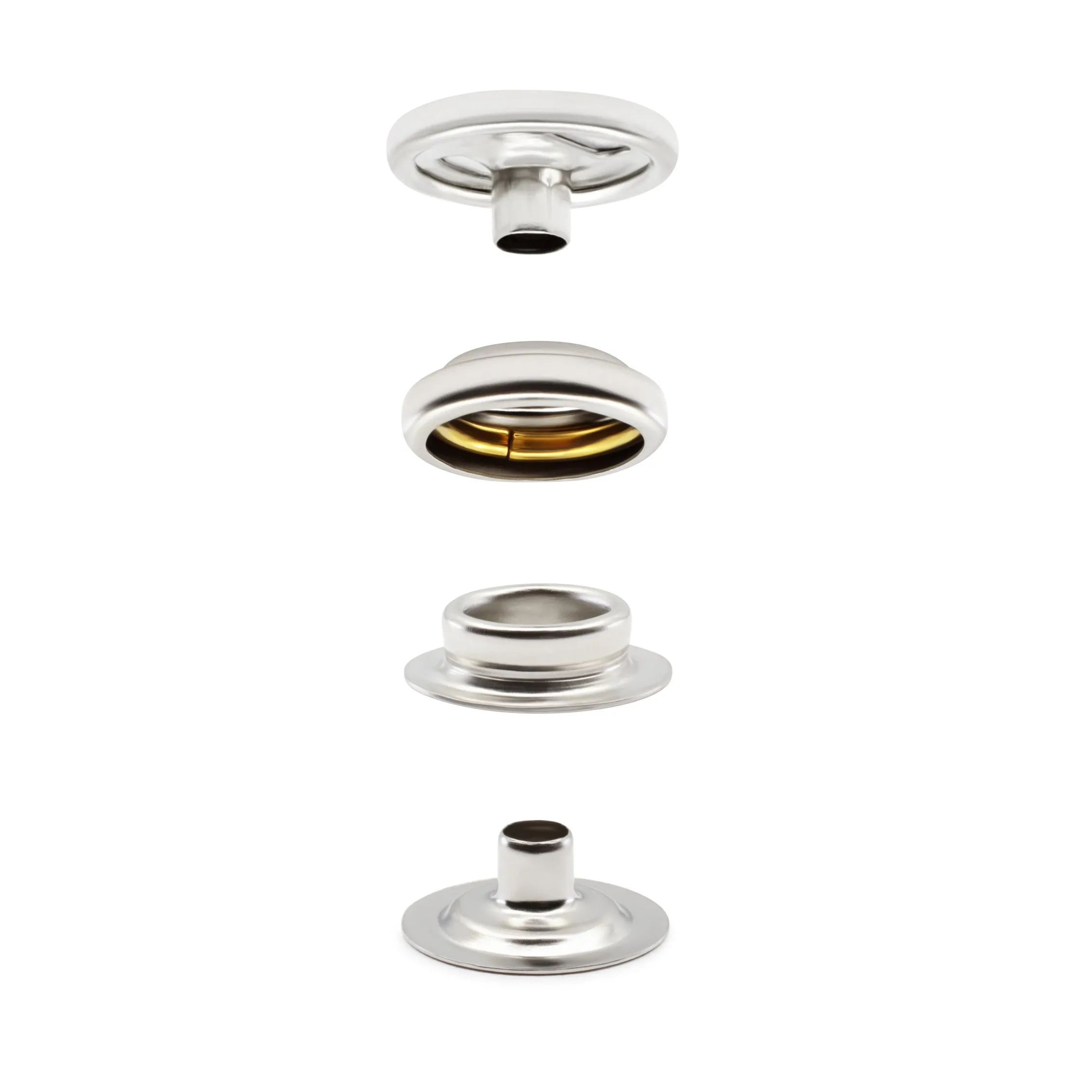 Heavy Duty Snap Fastener Kit, 7 Sets, Nickel