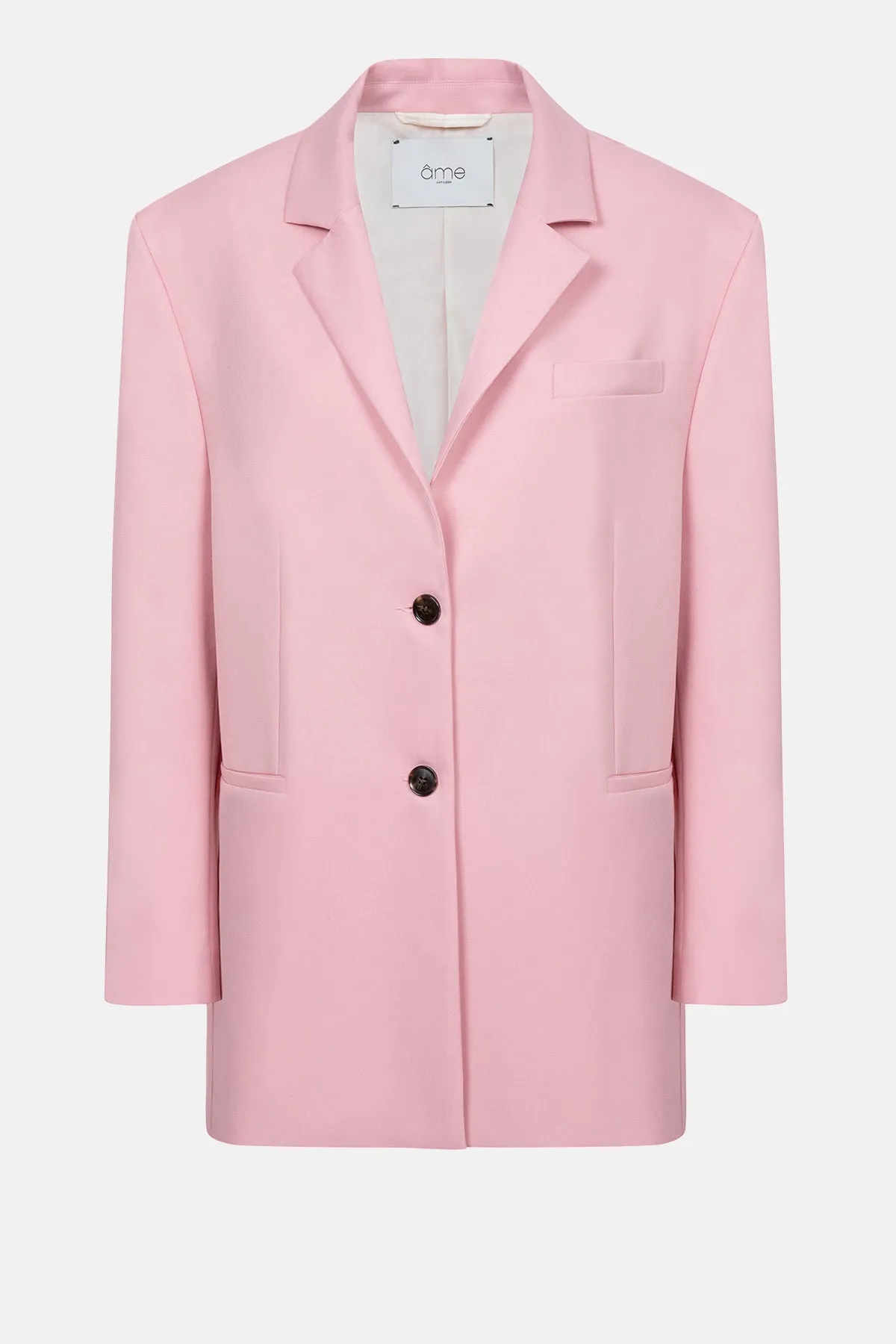 Julian Oversized Single Breasted Blazer | Pink