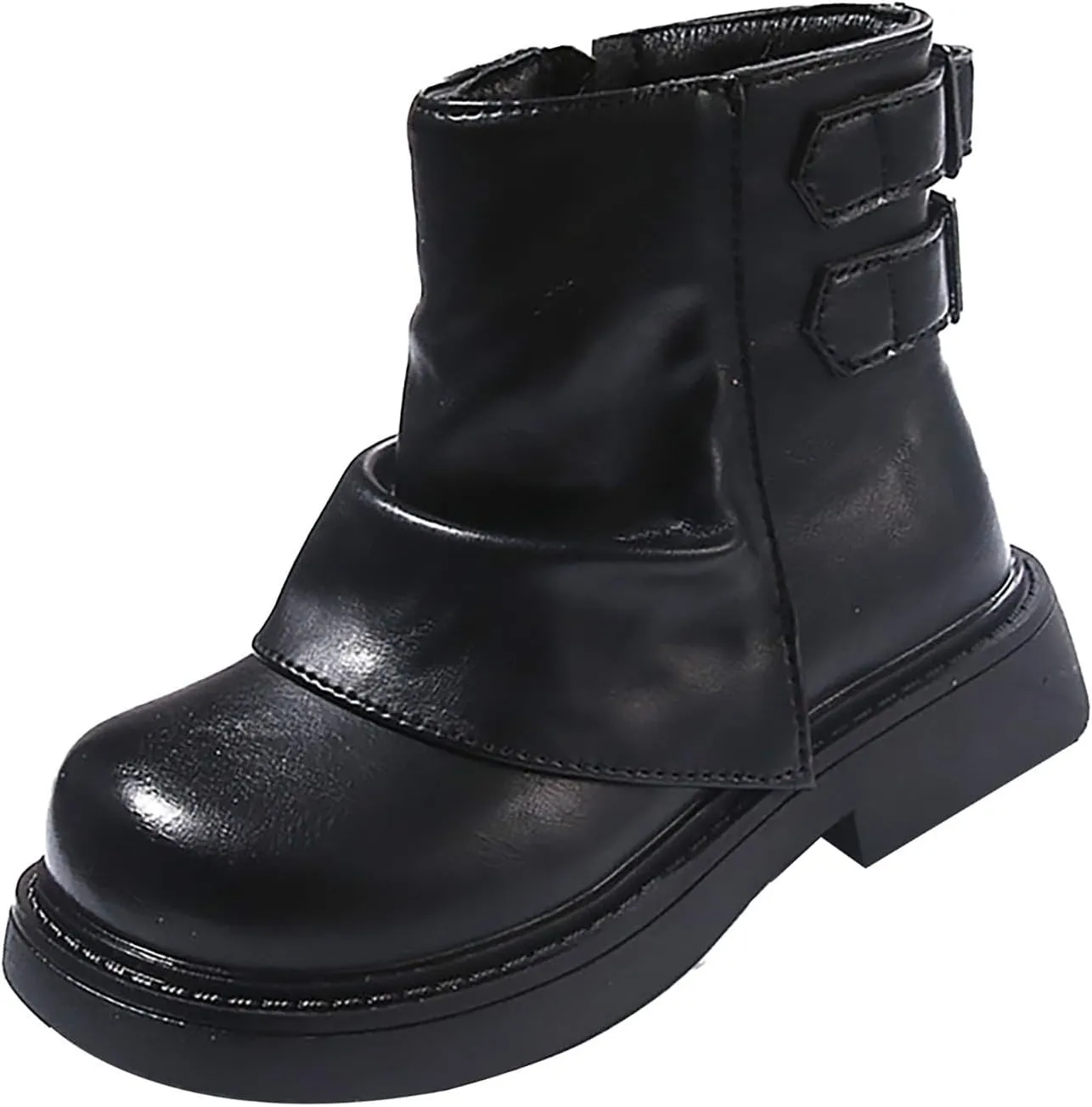 Kids Girls Boys Short Ankle Boots Little Kid aterproof Outdoor Booties Leather Cozy Lightweight Rain Boots Toddler