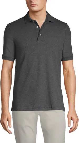 Lands' End Men's Short Sleeve American-Grown Supima Cotton Polo Shirt