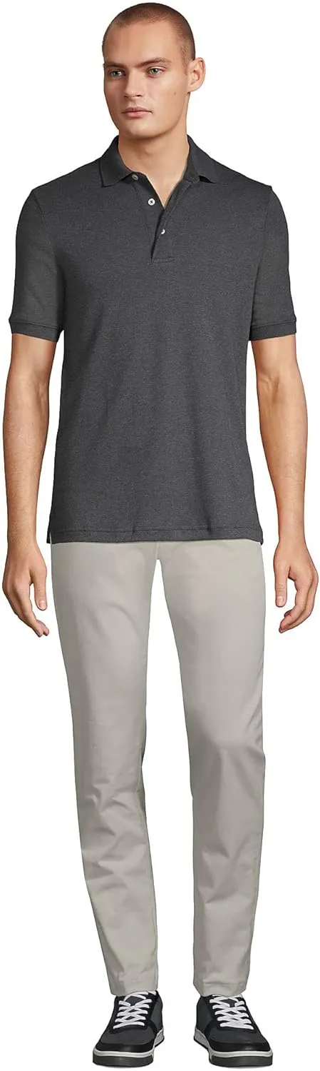 Lands' End Men's Short Sleeve American-Grown Supima Cotton Polo Shirt