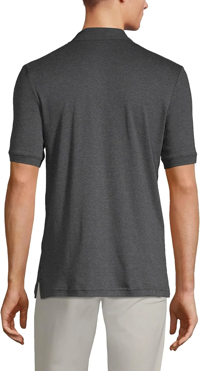 Lands' End Men's Short Sleeve American-Grown Supima Cotton Polo Shirt