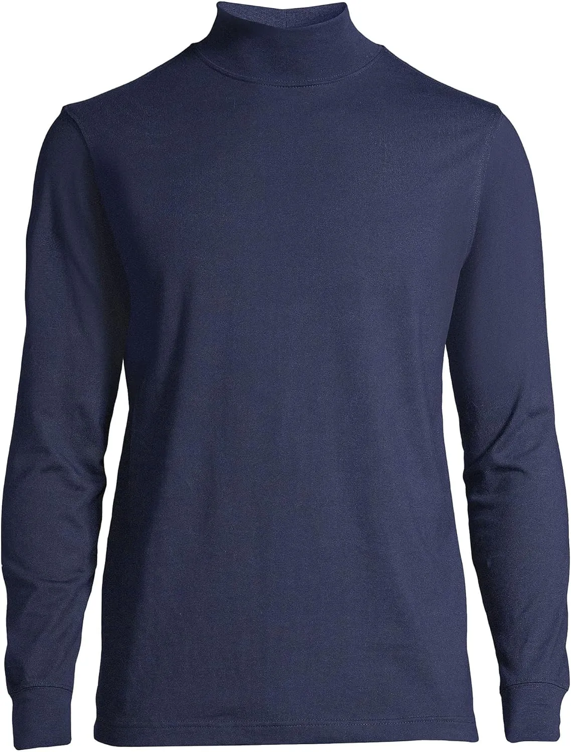 Lands' End Men's Super-T Cotton-Blend Mock Turtleneck Shirt