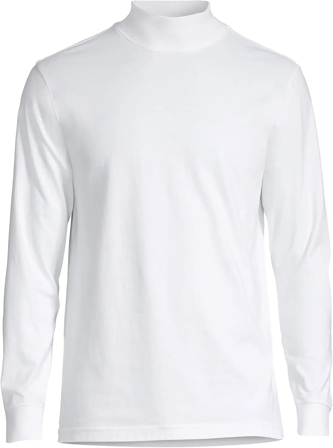 Lands' End Men's Super-T Cotton-Blend Mock Turtleneck Shirt