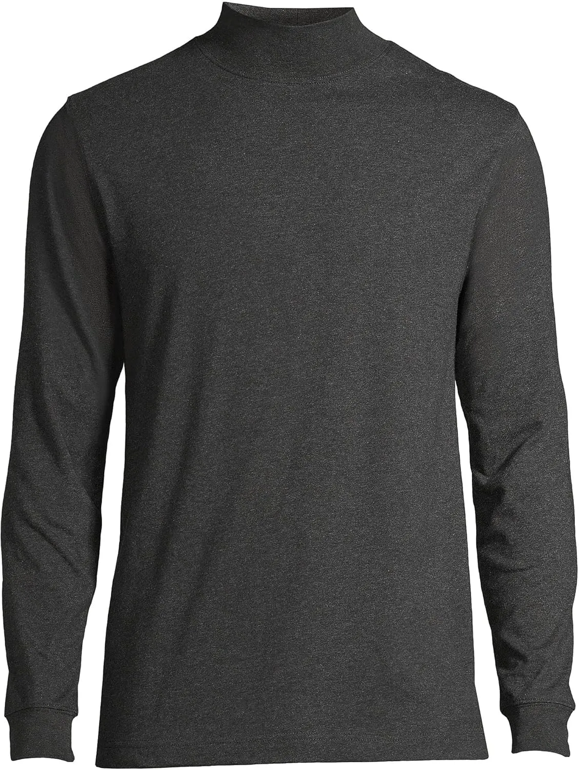 Lands' End Men's Super-T Cotton-Blend Mock Turtleneck Shirt