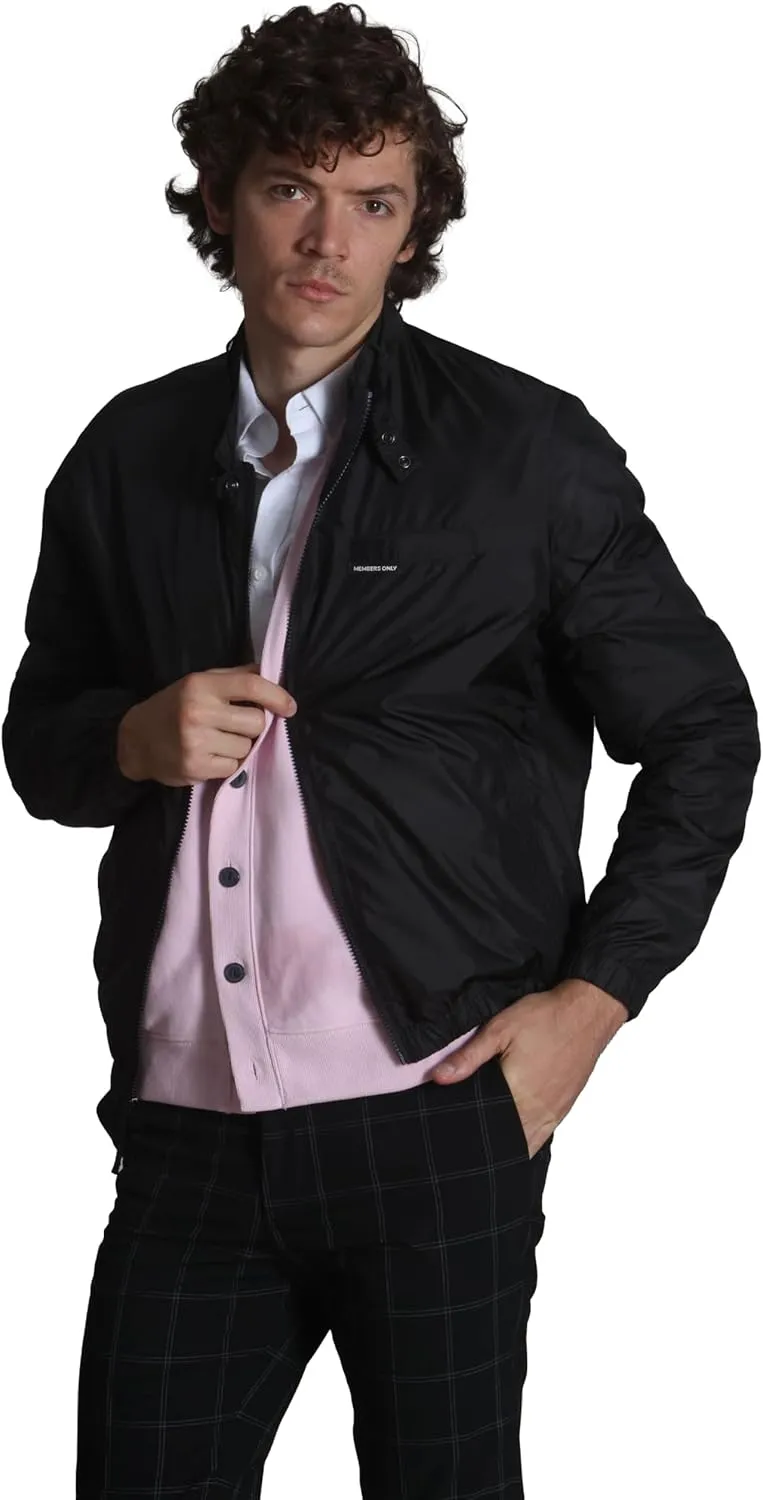 Members Only Mens Windbreaker Packable Jacket, Waterproof Rain Jacket Men Lightweight for Golf Cycling Fishing Hiking Gear
