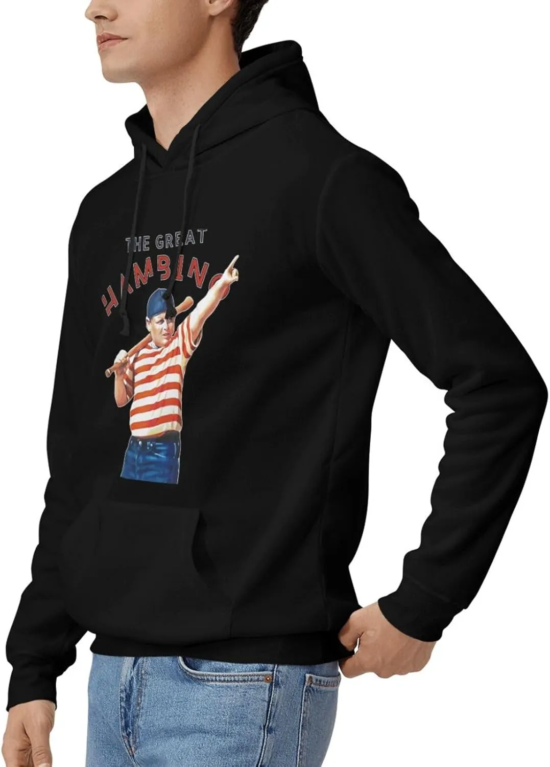 Mens Hooded Sweatshirt, Hooded Sportswear Shirts, Drawstring Pullover Hoodie