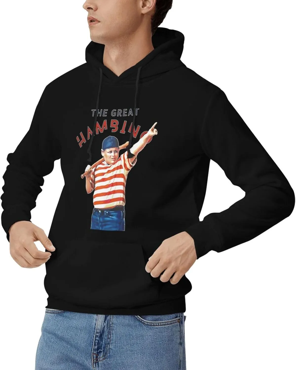 Mens Hooded Sweatshirt, Hooded Sportswear Shirts, Drawstring Pullover Hoodie