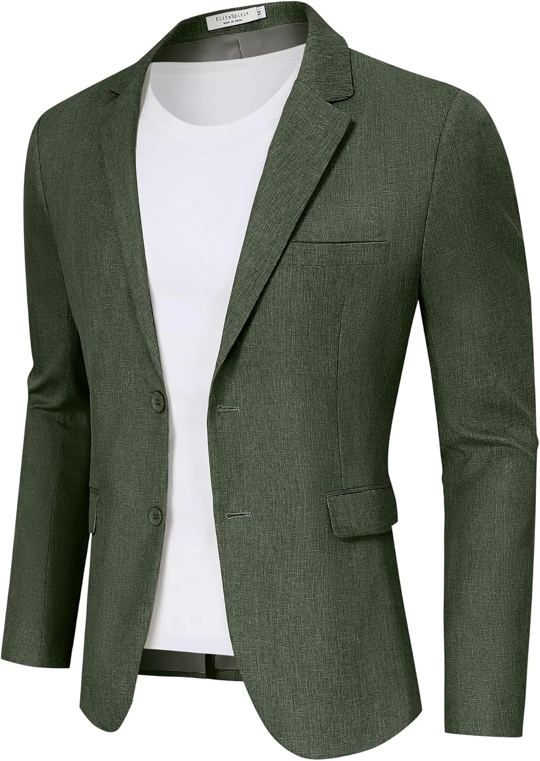 Men's Lightweight Casual Blazers Sport Coats Regular Fit Suit Blazer Jackets Two Button