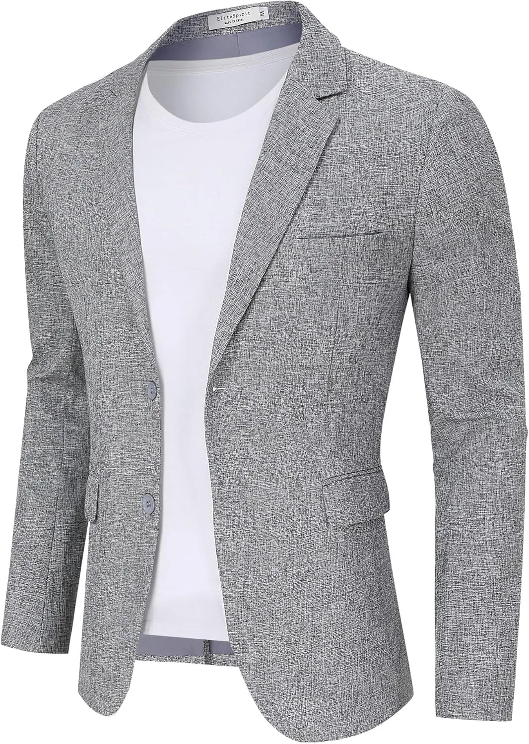 Men's Lightweight Casual Blazers Sport Coats Regular Fit Suit Blazer Jackets Two Button