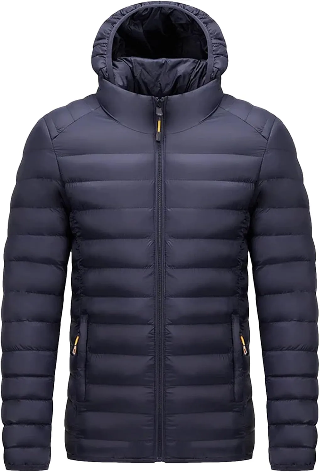 Men's Lightweight Packable Puffer Jacket Men Winter Warm Cotton Padded Outwear Casual Hooded Down Coats