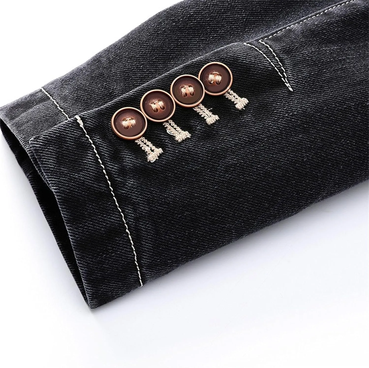 Men's Tailored Slim Denim Blazer Wrinkle Resistant Office Casual Jacket Multiple Color Choices
