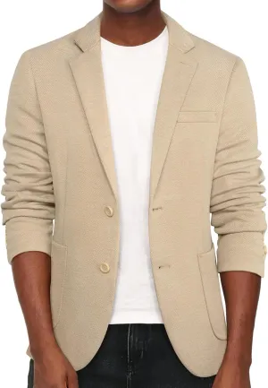 PJ PAUL JONES Men's Casual Knit Blazer Suit Jackets Two Button Lightweight Unlined Sport Coat