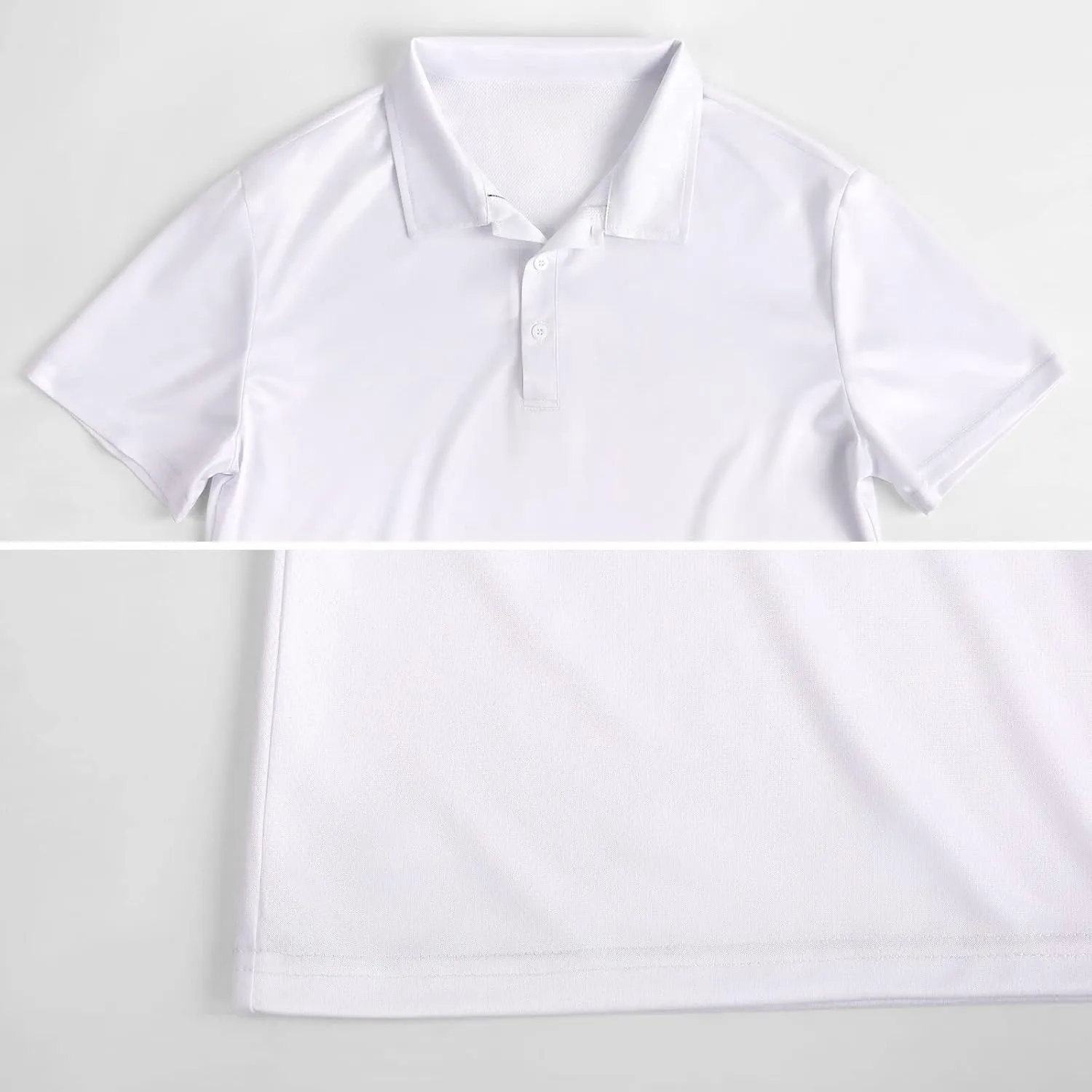 PR State Flag Ripple Effect Mens Polo Shirts Quick Dry Short Sleeve T-shirts Slim Tennis Collared Tees Tops