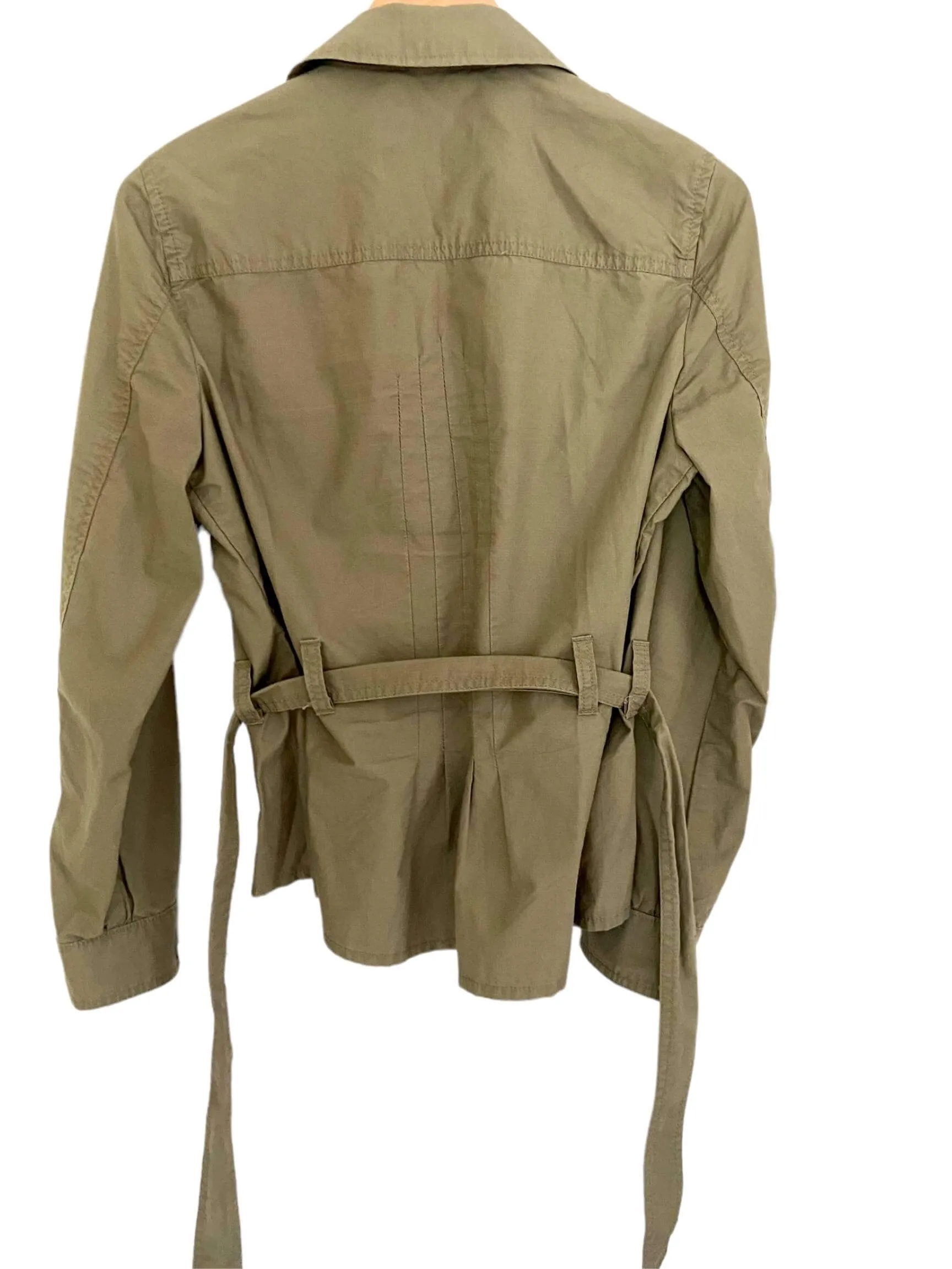 Soft Autumn Tan Belted Twill Jacket