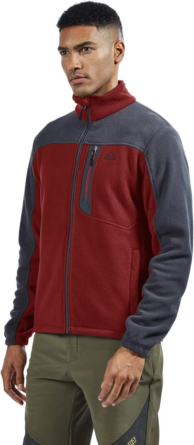 TBMPOY Men's Fleece Jackets Lightweight Full-Zip Fall Jacket Warm Winter Coats Outdoor Hiking with Pockets