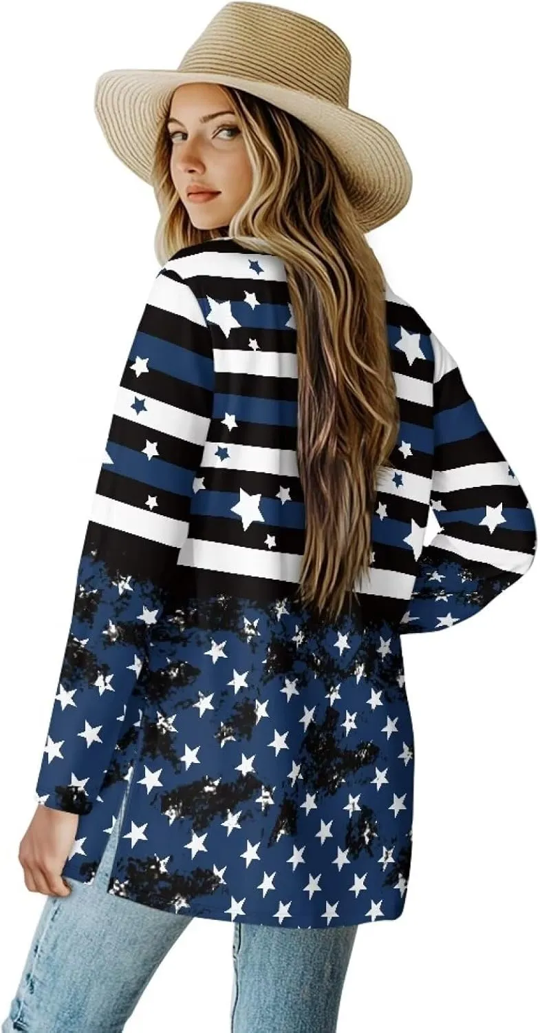 Trendy Cardigan for Women Long Sweater Open Front Cardigans Casual Lightweight Sweaters with Pockets