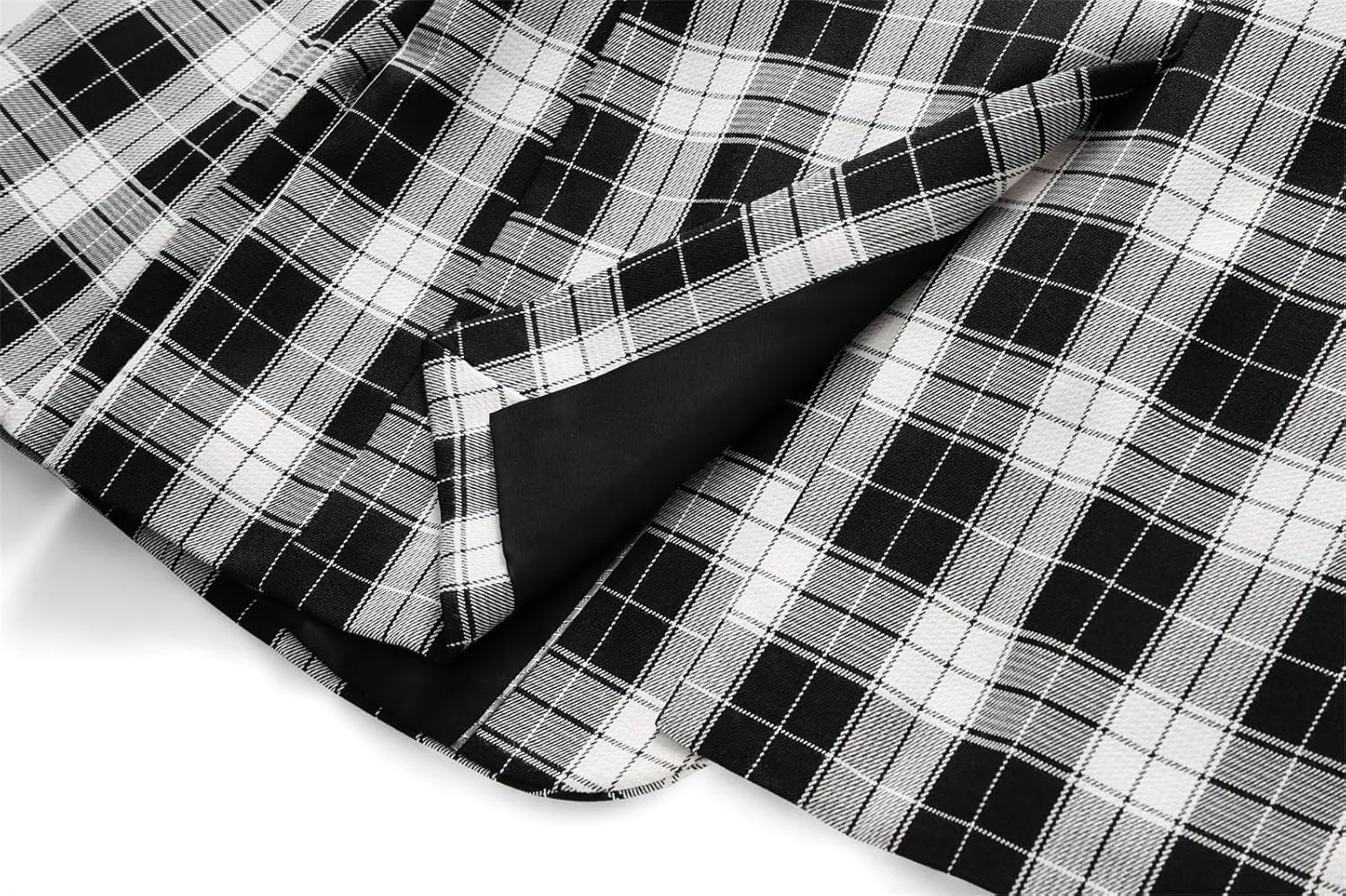 UNINUKOO Men's Blazer Plaid Casual Slim Fit Sport Coats One Button Lightweight Checkered Suit Jacket